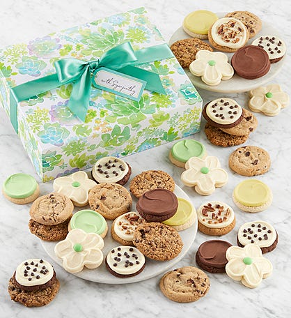 With Sympathy Cookie Gift Box - 36 cookies